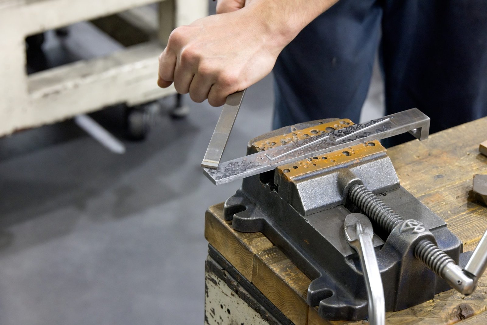 Precision hand scraping craftsmanship